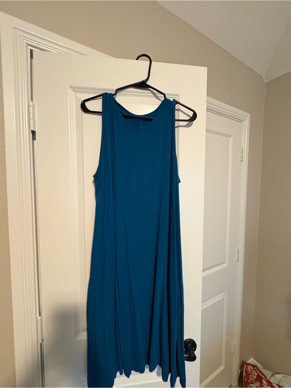 Time and Tru Sleeveless Teal Swing Dress
